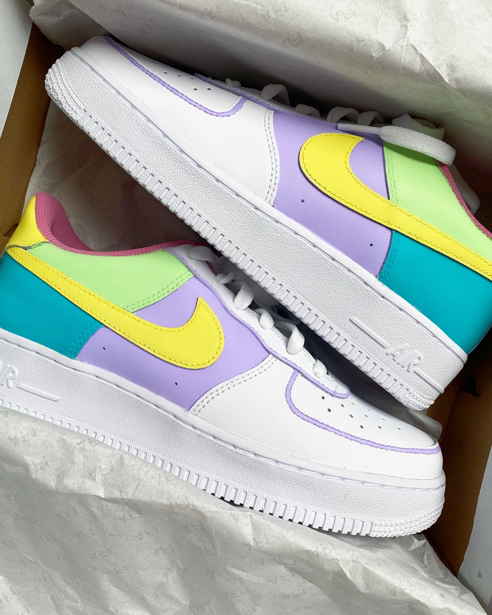 Nike pastel rainbow shoes Clearance
