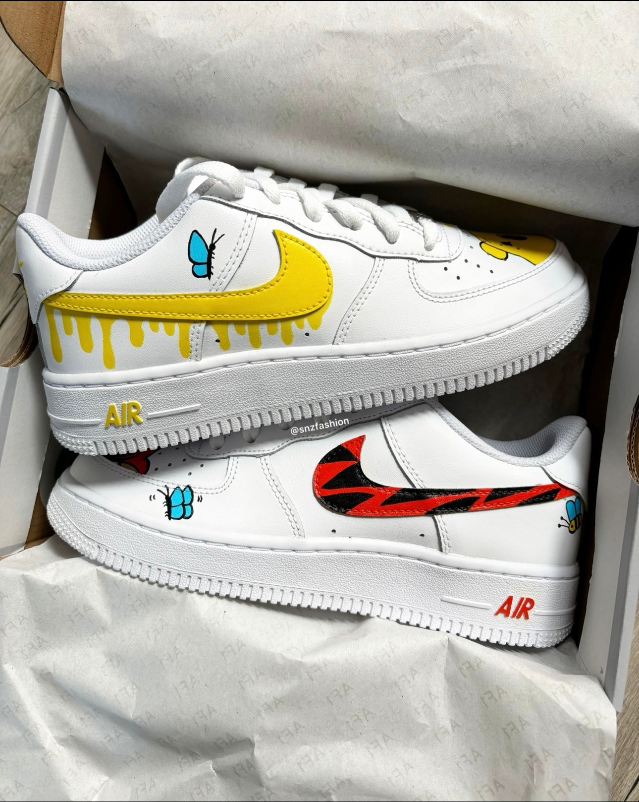 Custom honeybee nike air force 1 hotsell