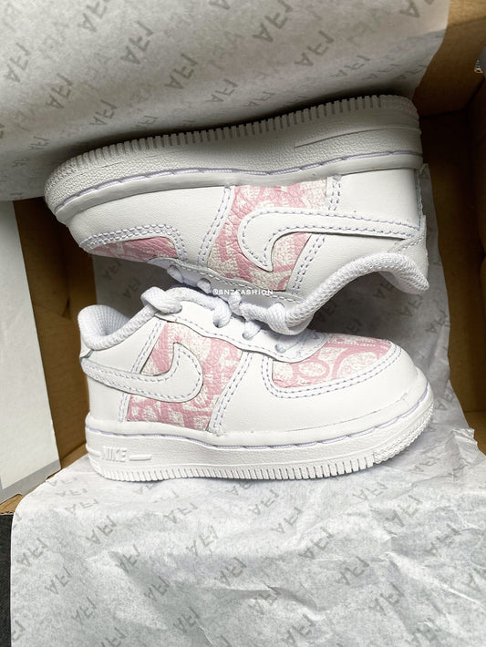 CHRISTIAN D PINK BABY/KIDS AIR FORCE 1