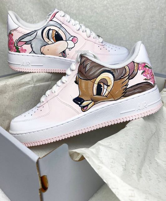 BAMBI x THUMPER NIKE AIR FORCE 1'S