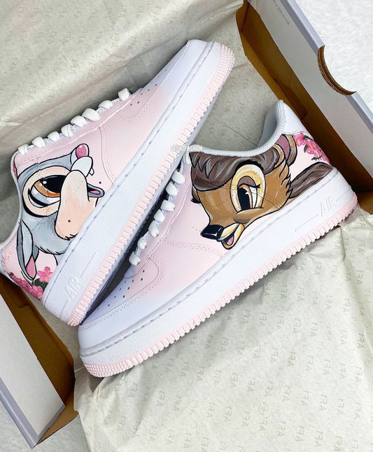 BAMBI x THUMPER NIKE AIR FORCE 1'S