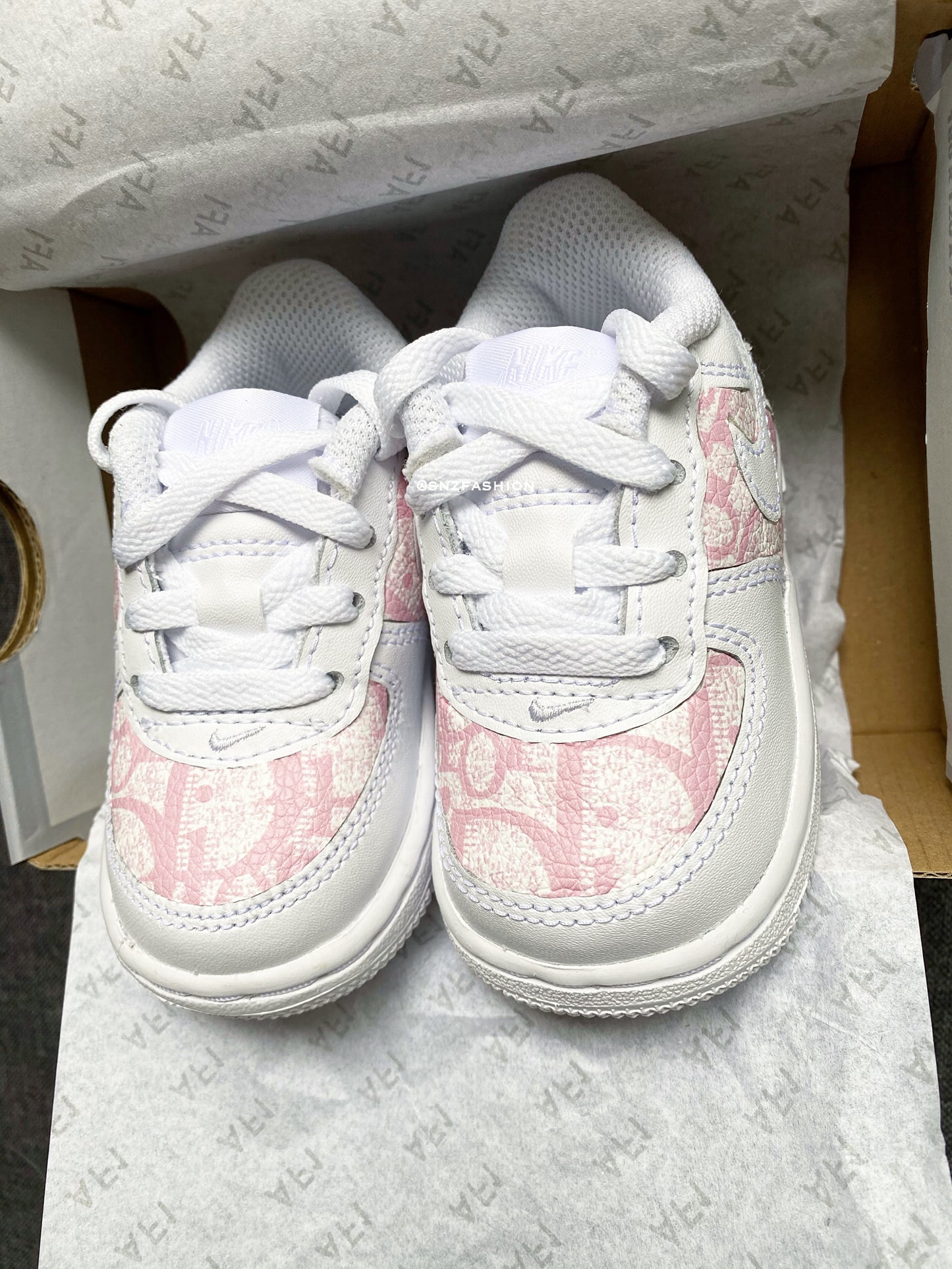 CHRISTIAN D PINK BABY/KIDS AIR FORCE 1