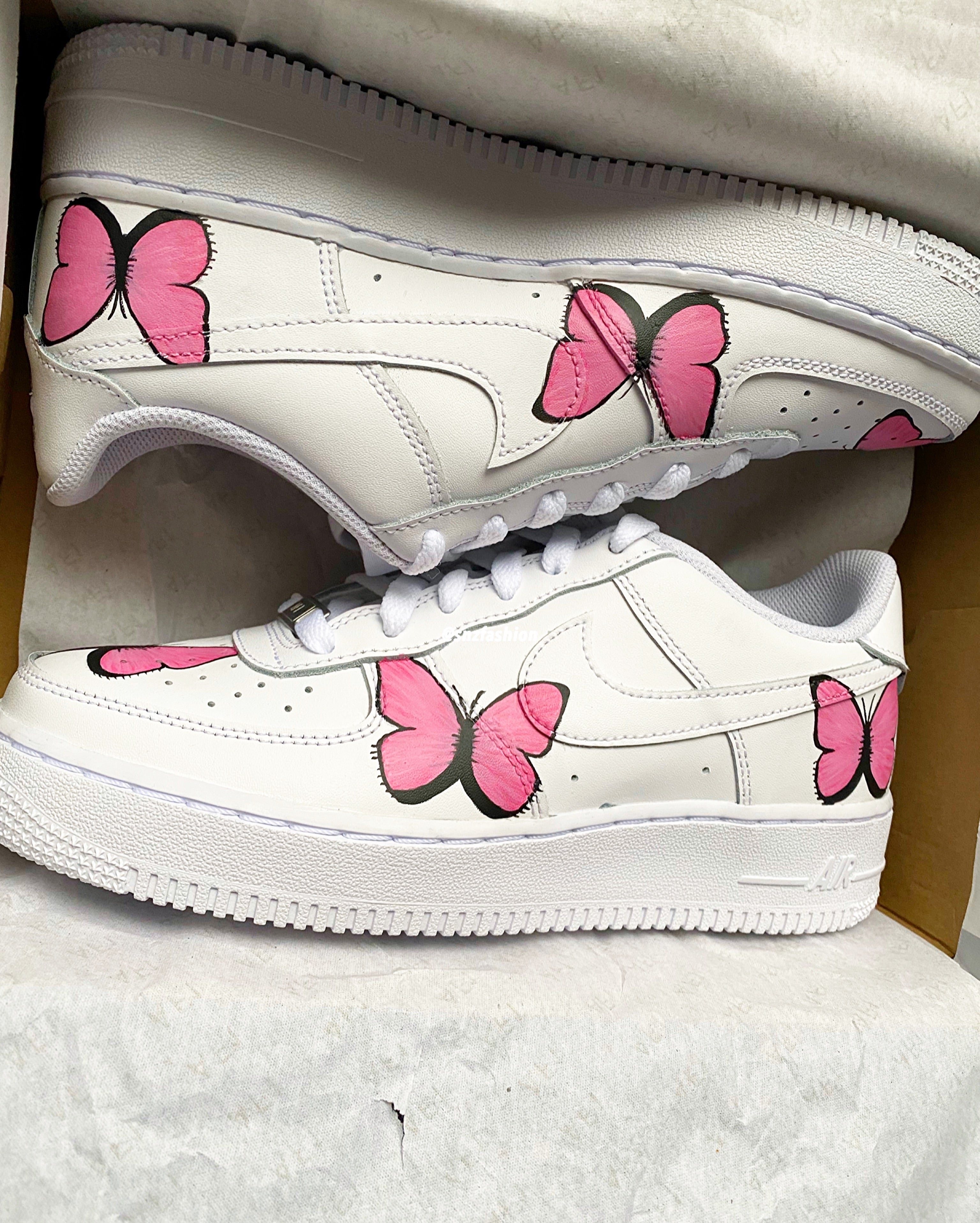 Air force ones with butterflies online