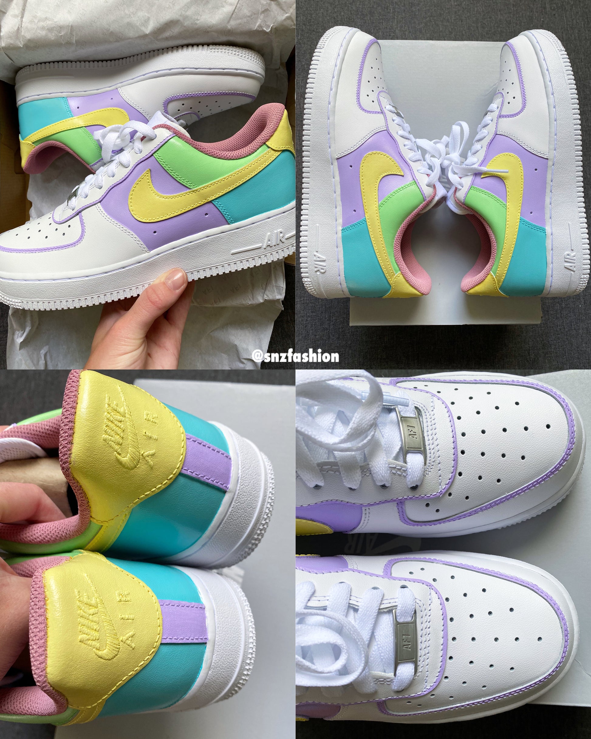 Nike Woman Rainbow Custom Shoes