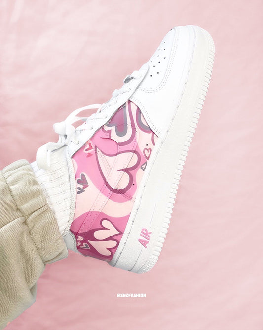 AESTHETIC HEARTS NIKE AIR FORCE 1'S (more colours)