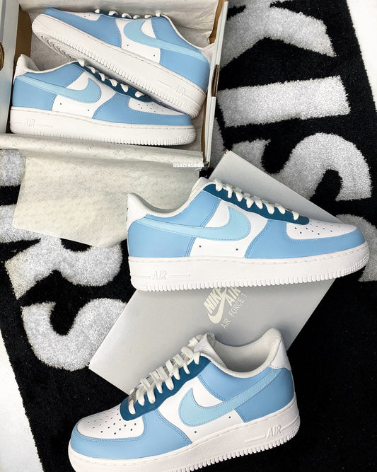 BLUE EARTH TONES NIKE AIR FORCE 1'S(BABY/KIDS)